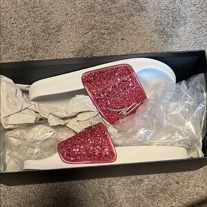 Giuseppe Zanotti Pink Glitter Sandals